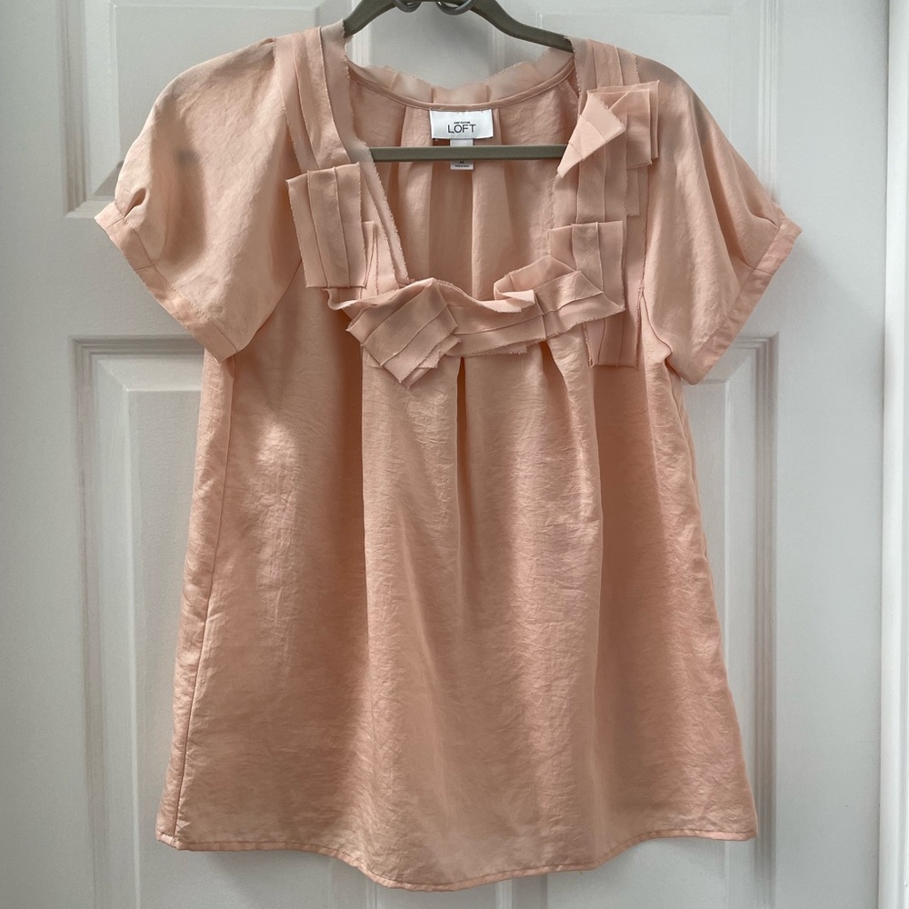 LOFT peach blouse